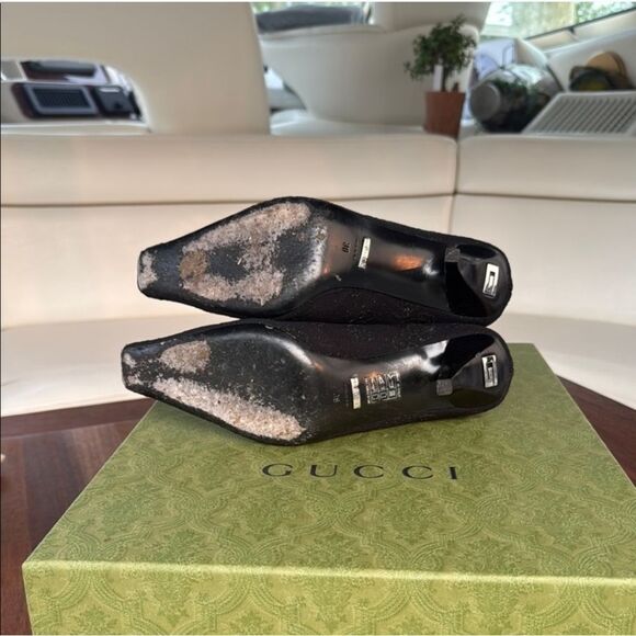 Gucci Black Heeled Boots with  Accents - Picture 13 of 15